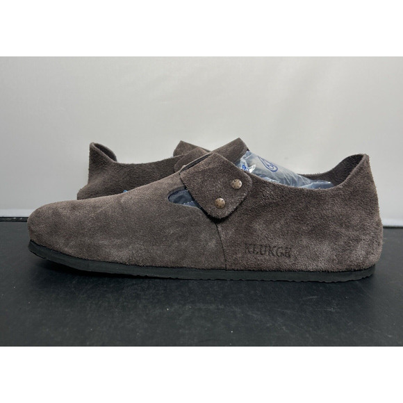 Klukge Boston Clogs for Men & Women Suede Soft Leather Clogs Size 11 Drk Brwn - Picture 7 of 14